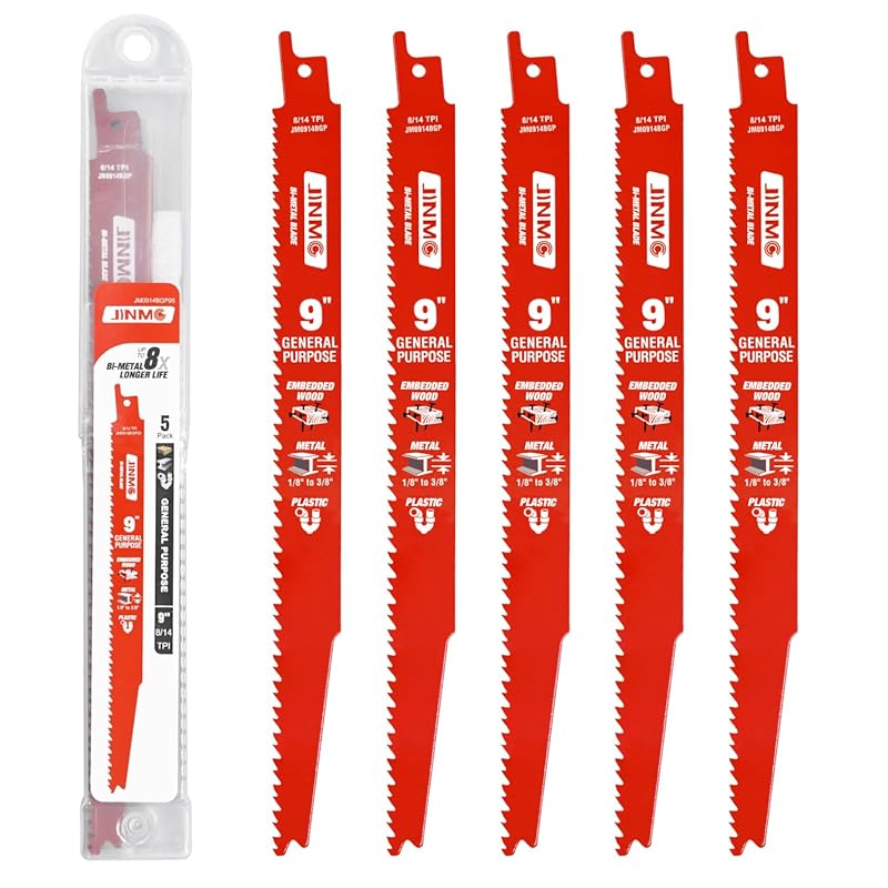5 Pack 9 Inch 8/14TPI