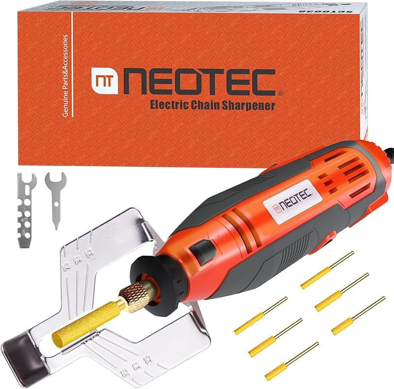 NEO-TEC Electric Chainsaw Sharpener Kit with Titanium Diamond Bits for