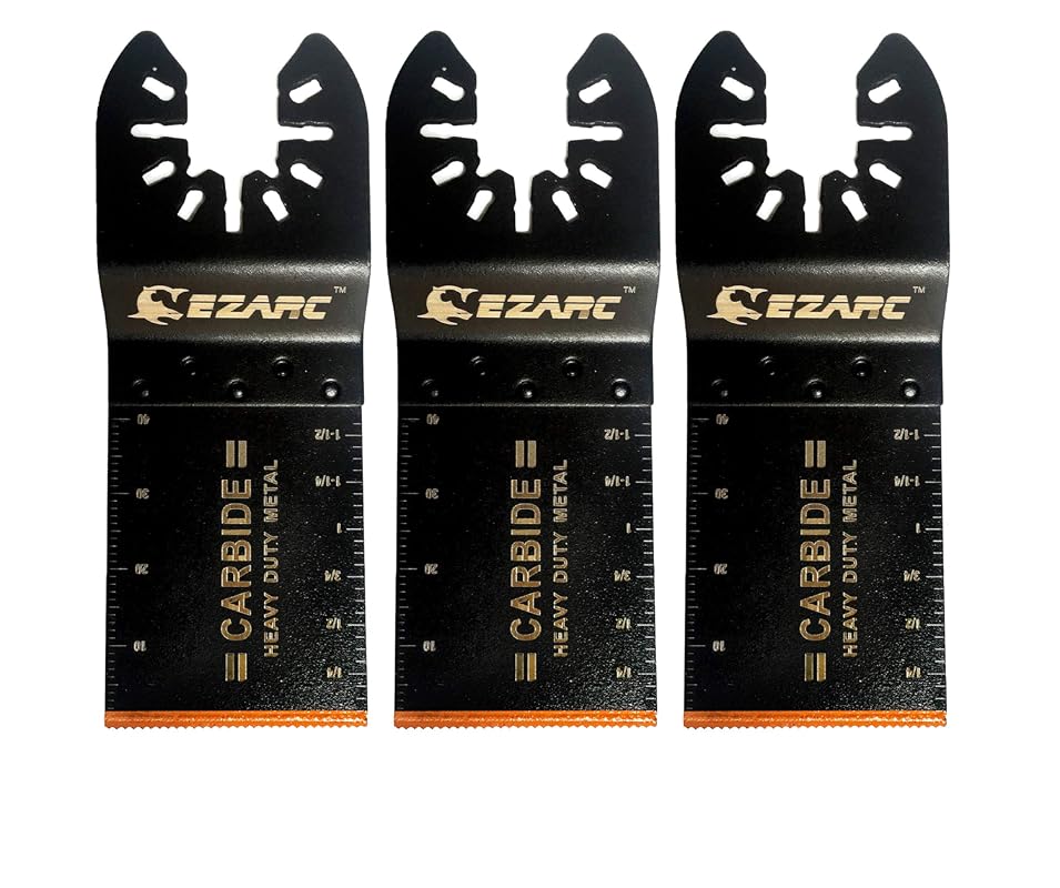 EZARC Heavy Duty Carbide Oscillating Tool Blades for Cutting Hard Mate