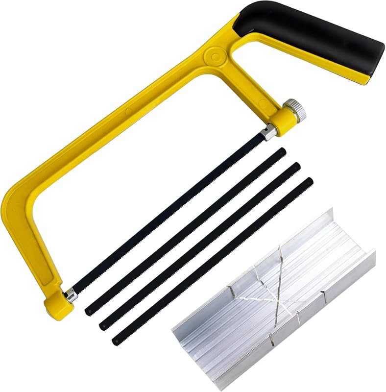 Mini Metal Miter Box and 6-Inch Fine Cut Hand Saw Set