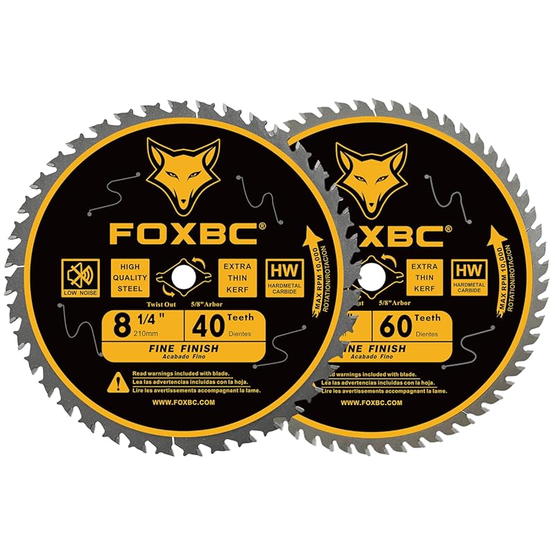 FOXBC 8-1/4 Inch Table Saw Blade