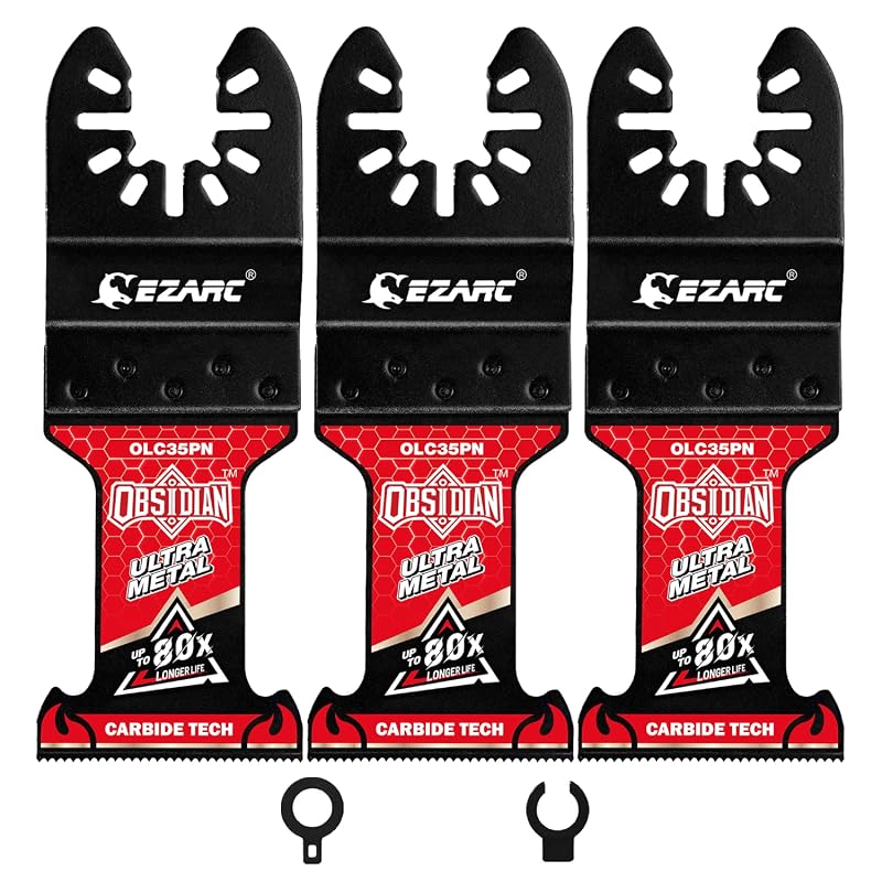 EZARC Obsidian Carbide Oscillating Saw Blades, Professional Universal 